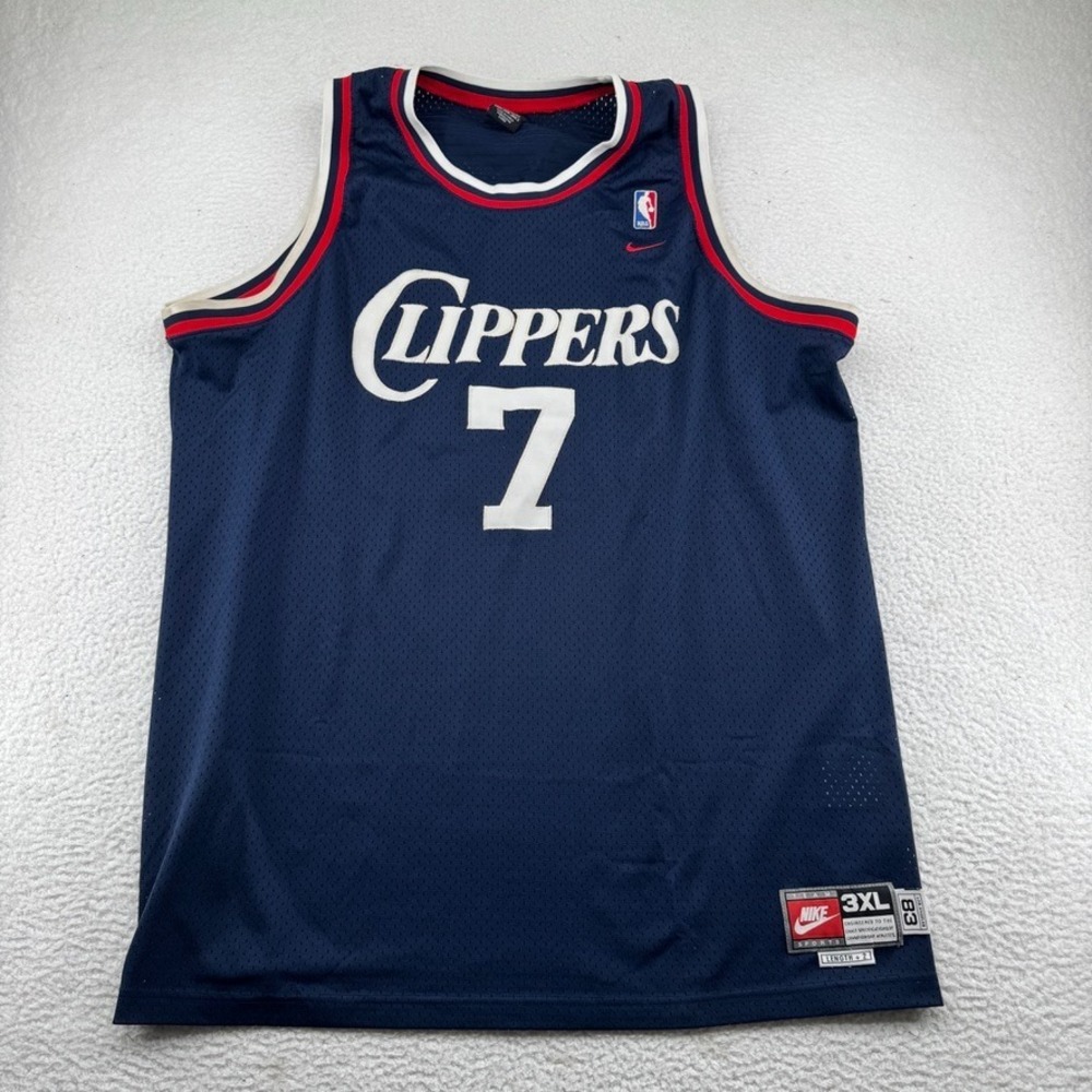 Vintage Nike Rewind NBA Los Angeles Clippers Lamar Odom Jersey Men 3XL Blue Sewn